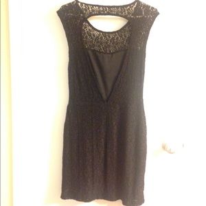 Lacy LBD with Back Cutout